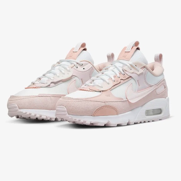 Nike Air Max 90 Futura Sneakers {Summit White/Barely Rose} 7.5 - Picture 7 of 14